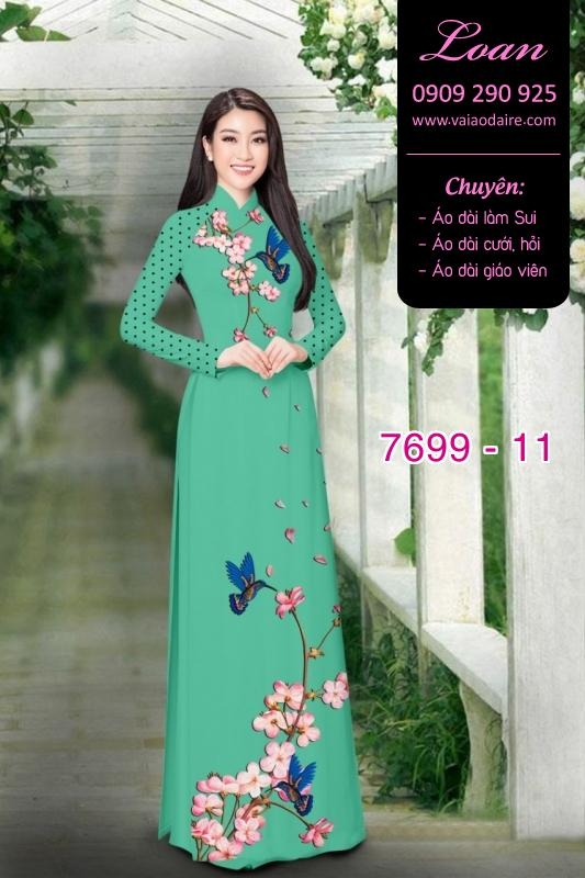Vải áo dài hoa dây Vải áo dài hoa dây