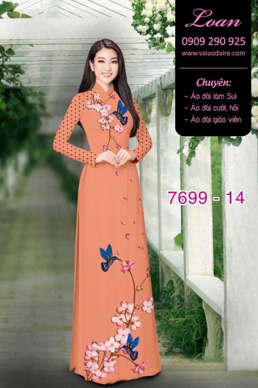 Vải áo dài hoa dây Vải áo dài hoa dây
