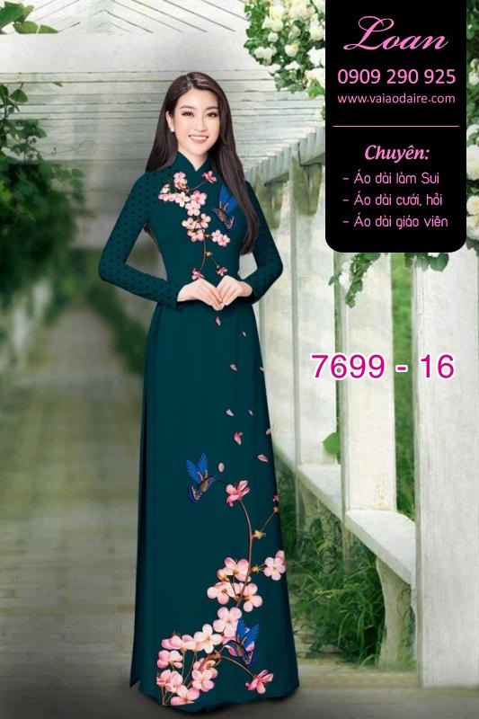 Vải áo dài hoa dây Vải áo dài hoa dây