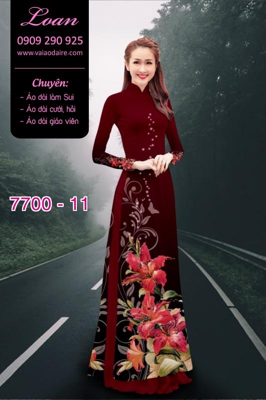 Vải áo dài hoa 3D Vải áo dài hoa 3D