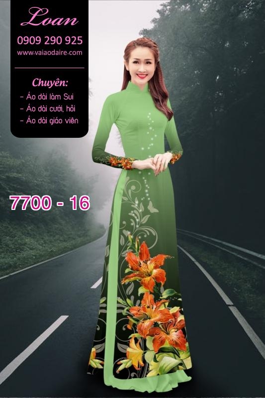 Vải áo dài hoa 3D Vải áo dài hoa 3D