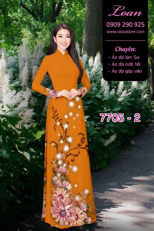 Vải áo dài hoa Sen
