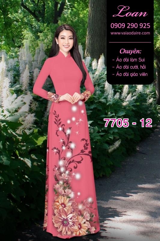 Vải áo dài hoa Sen
