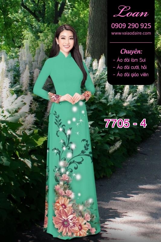 Vải áo dài hoa Sen
