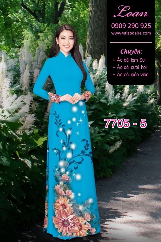 Vải áo dài hoa Sen