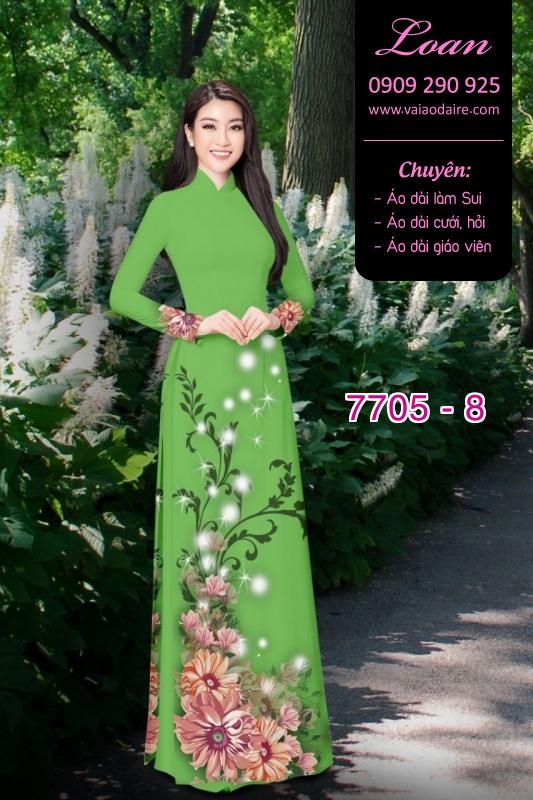 Vải áo dài hoa Sen