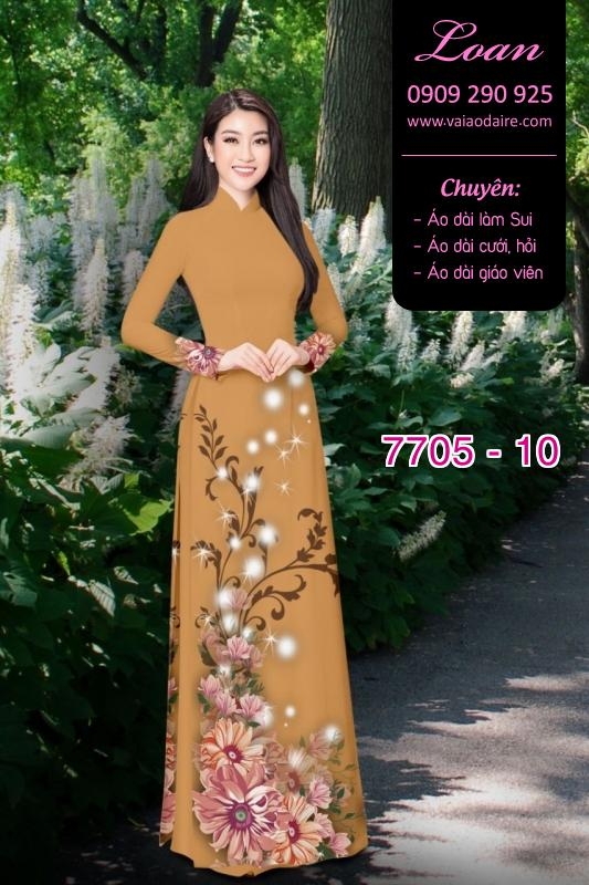 Vải áo dài hoa Sen