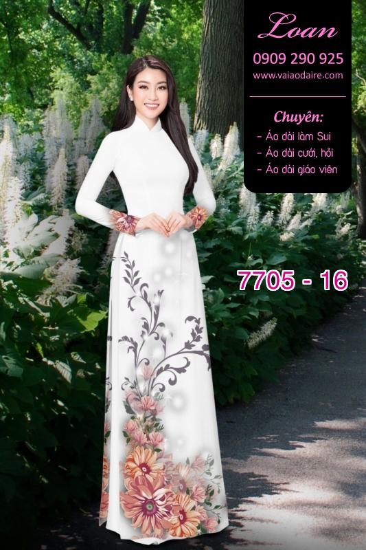 Vải áo dài hoa Sen