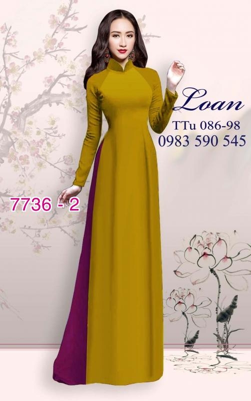 Vải áo dài trơn màu vàng bò Vải áo dài trơn màu vàng bò