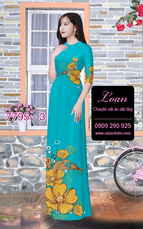 Vải áo dài hoa eo