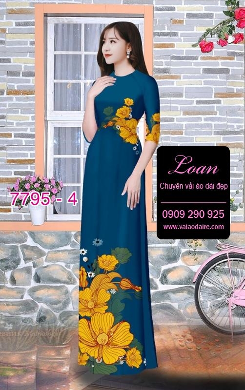 Vải áo dài hoa eo