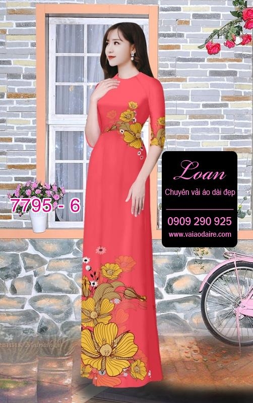 Vải áo dài hoa eo