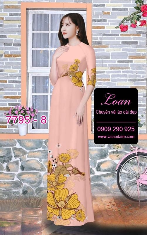 Vải áo dài hoa eo