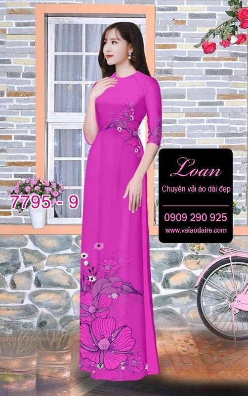 Vải áo dài hoa eo