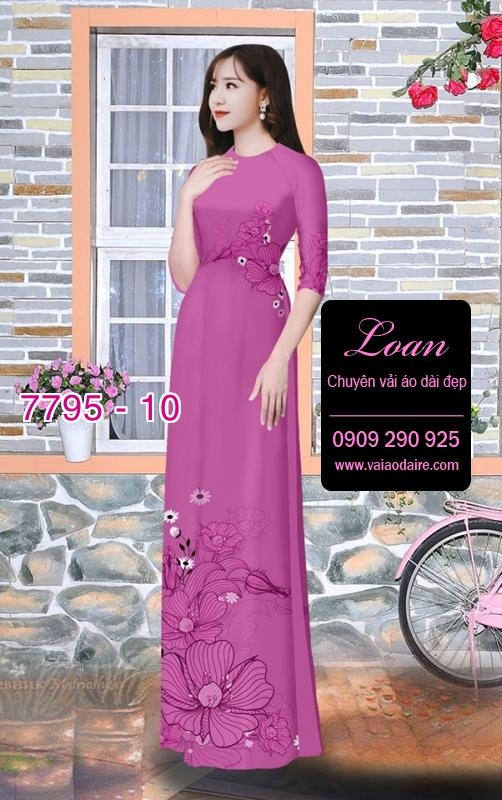 Vải áo dài hoa eo