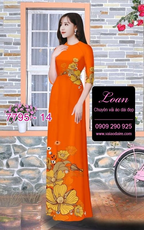 Vải áo dài hoa eo