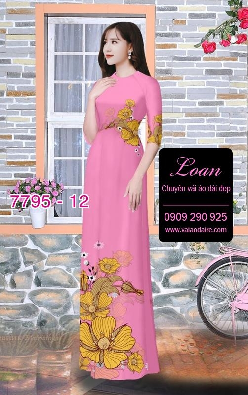 Vải áo dài hoa eo