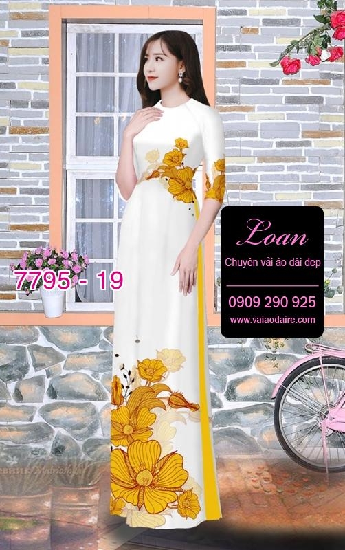 Vải áo dài hoa eo