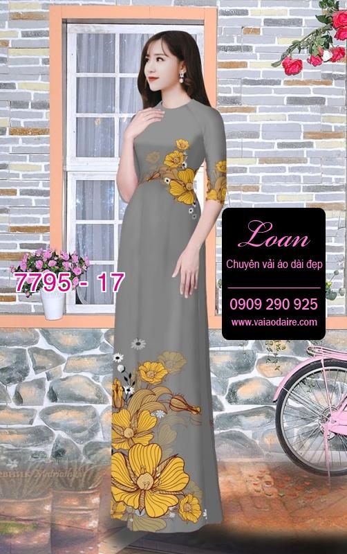 Vải áo dài hoa eo