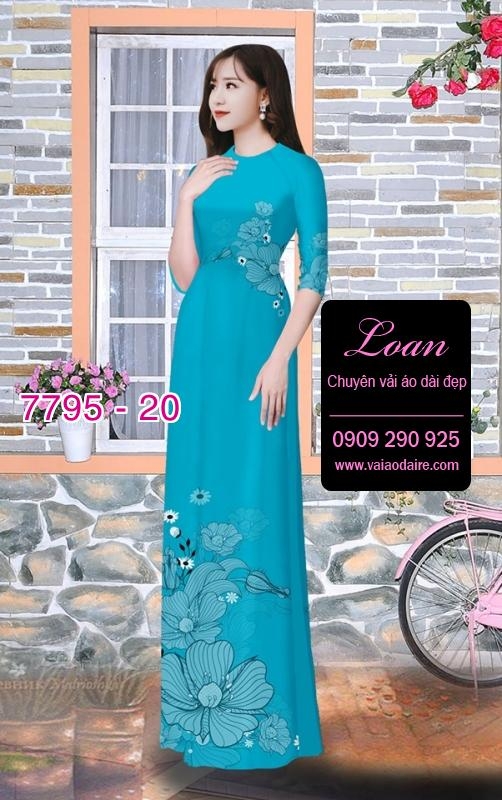 Vải áo dài hoa eo