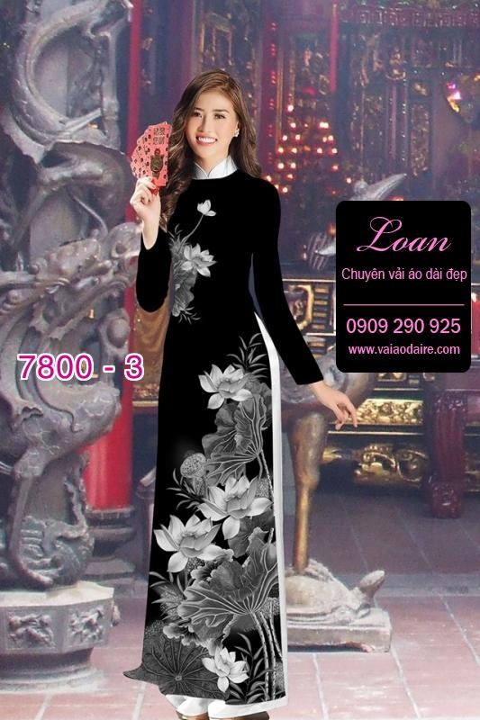Vải áo dài hoa Sen