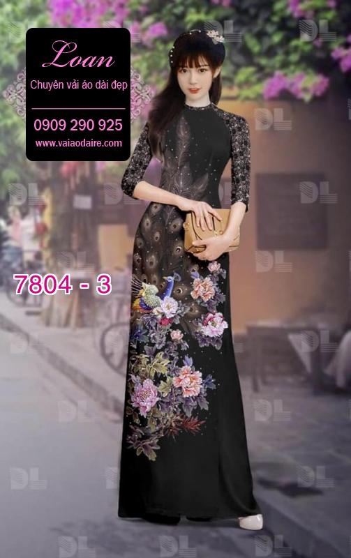 Vải áo dài chim Công Vải áo dài chim Công
