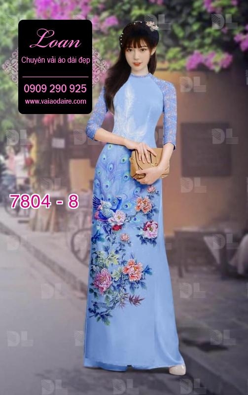 Vải áo dài chim Công Vải áo dài chim Công
