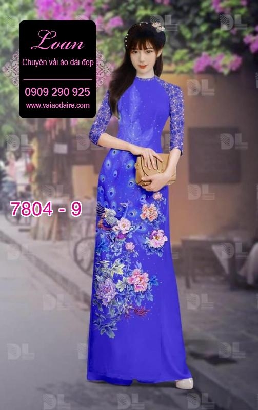 Vải áo dài chim Công Vải áo dài chim Công