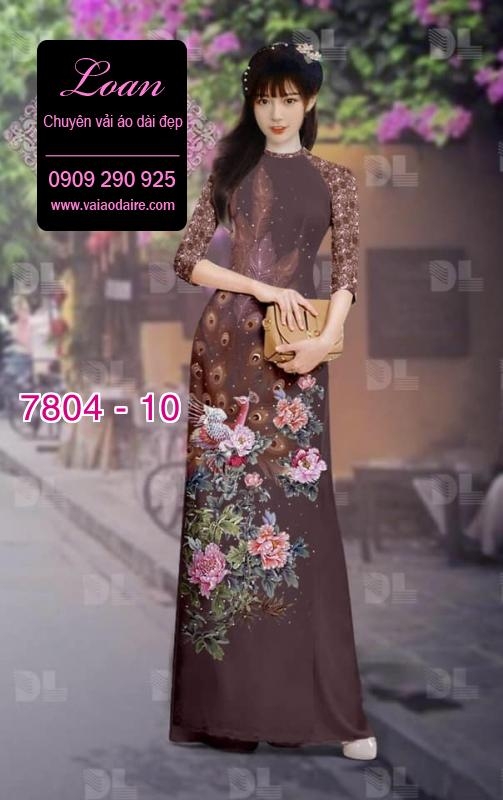 Vải áo dài chim Công Vải áo dài chim Công