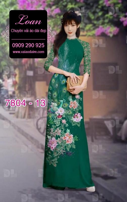 Vải áo dài chim Công Vải áo dài chim Công
