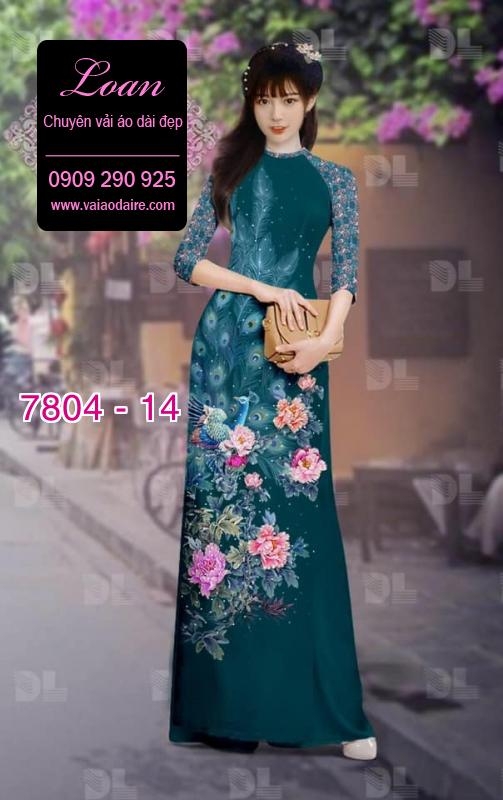 Vải áo dài chim Công Vải áo dài chim Công