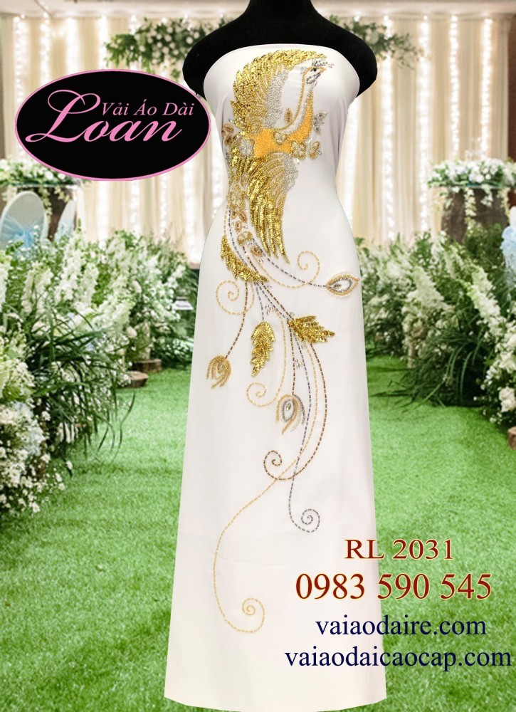 Vải áo dài kết phượng hoàng