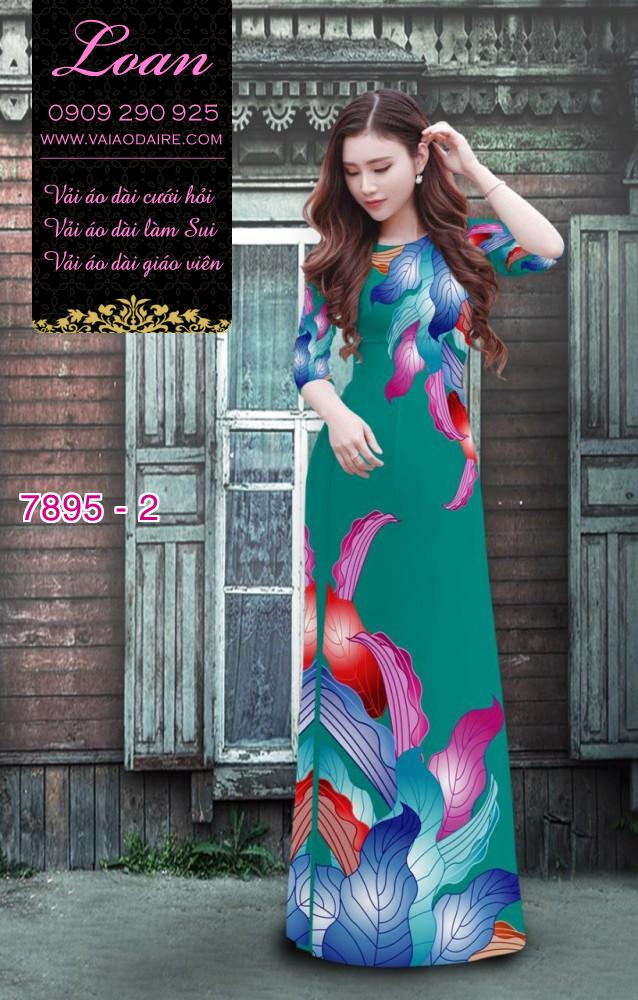 Vải áo dài phong cảnh