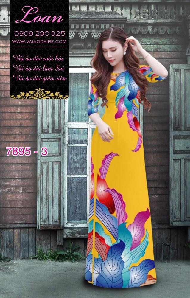 Vải áo dài phong cảnh
