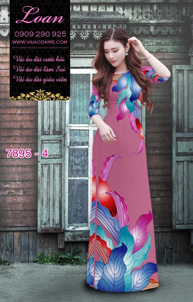 Vải áo dài phong cảnh