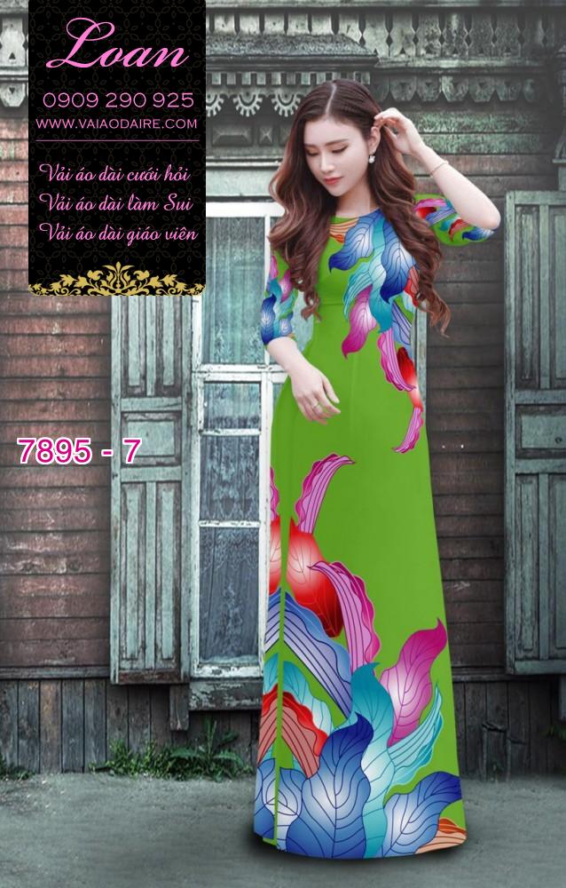 Vải áo dài phong cảnh