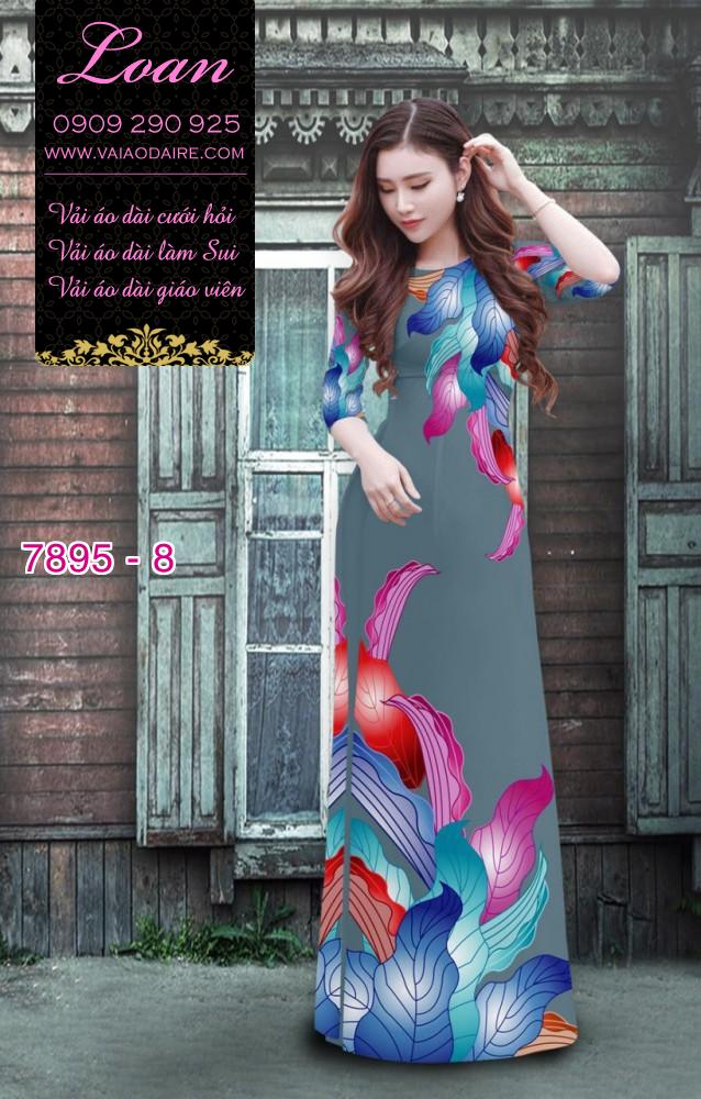 Vải áo dài phong cảnh