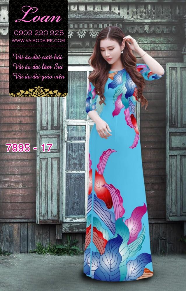 Vải áo dài phong cảnh