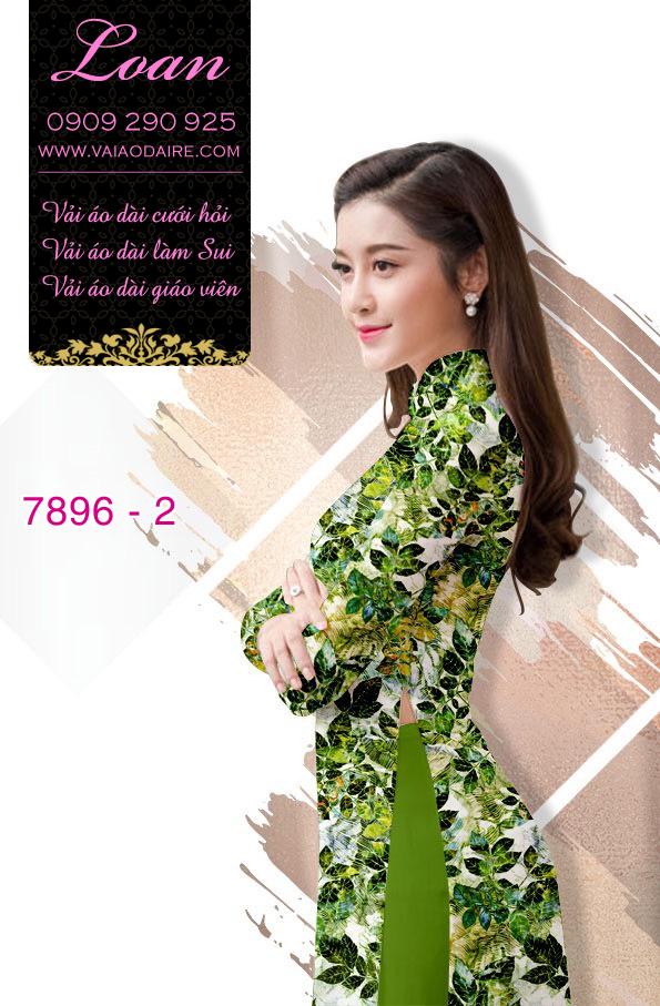 Vải áo dài hoa nhí