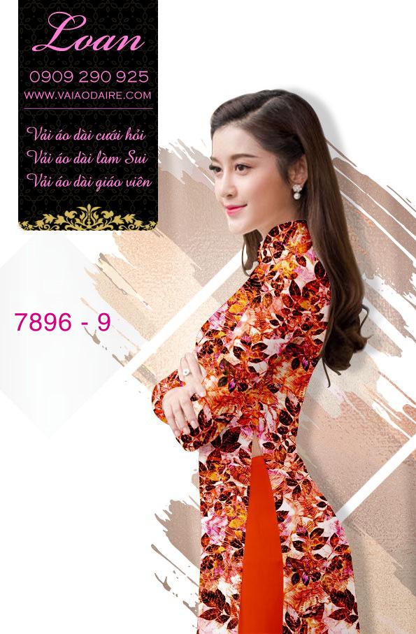 Vải áo dài hoa nhí