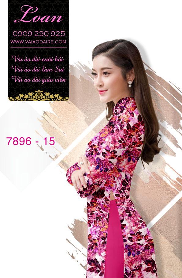 Vải áo dài hoa nhí