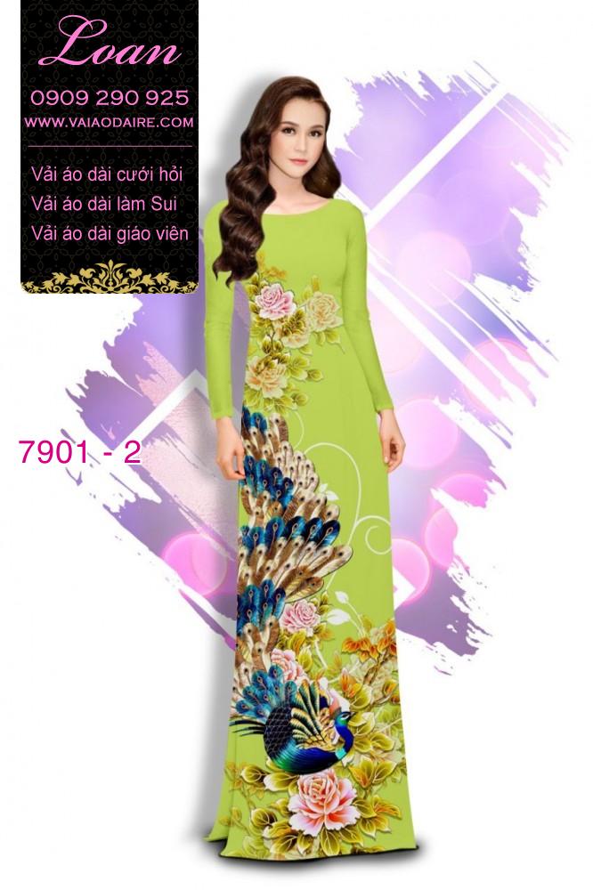 Vải áo dài hoa 3D Vải áo dài hoa 3D
