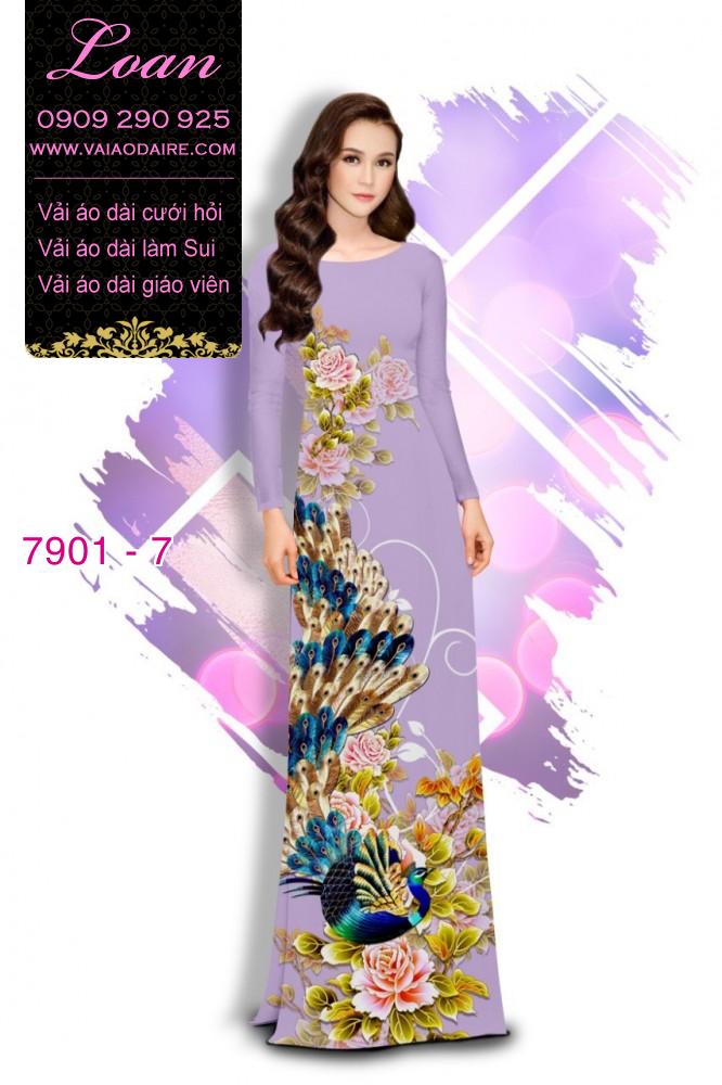 Vải áo dài hoa 3D Vải áo dài hoa 3D
