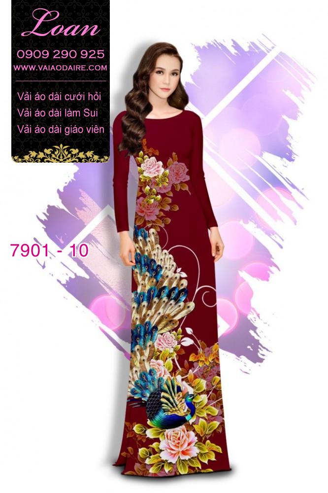 Vải áo dài hoa 3D Vải áo dài hoa 3D