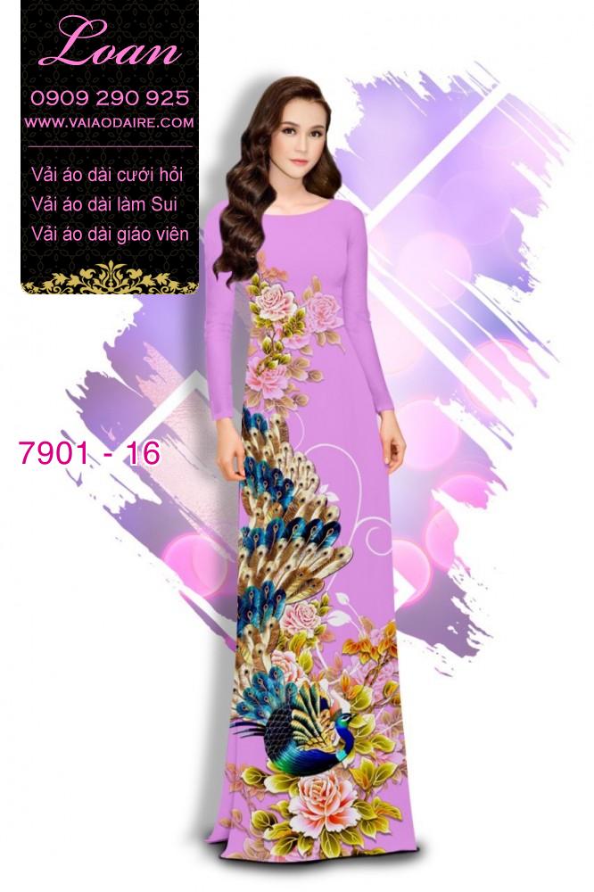 Vải áo dài hoa 3D Vải áo dài hoa 3D