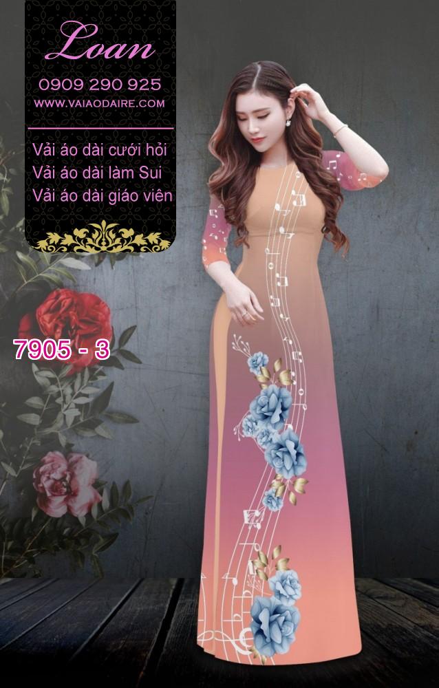 Vải áo dài nốt nhạc