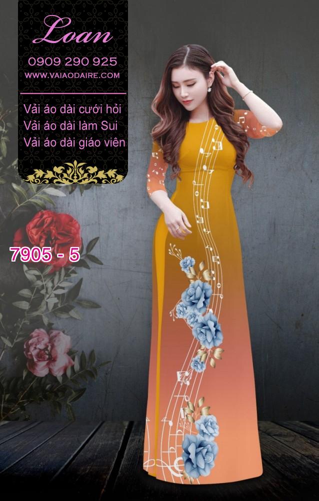 Vải áo dài nốt nhạc