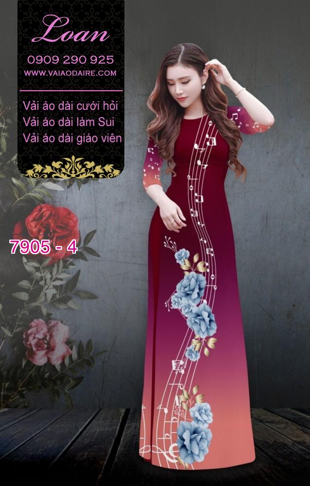 Vải áo dài nốt nhạc
