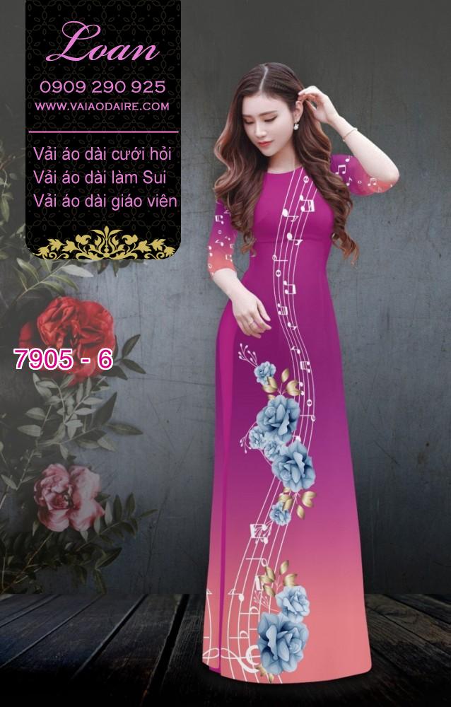 Vải áo dài nốt nhạc