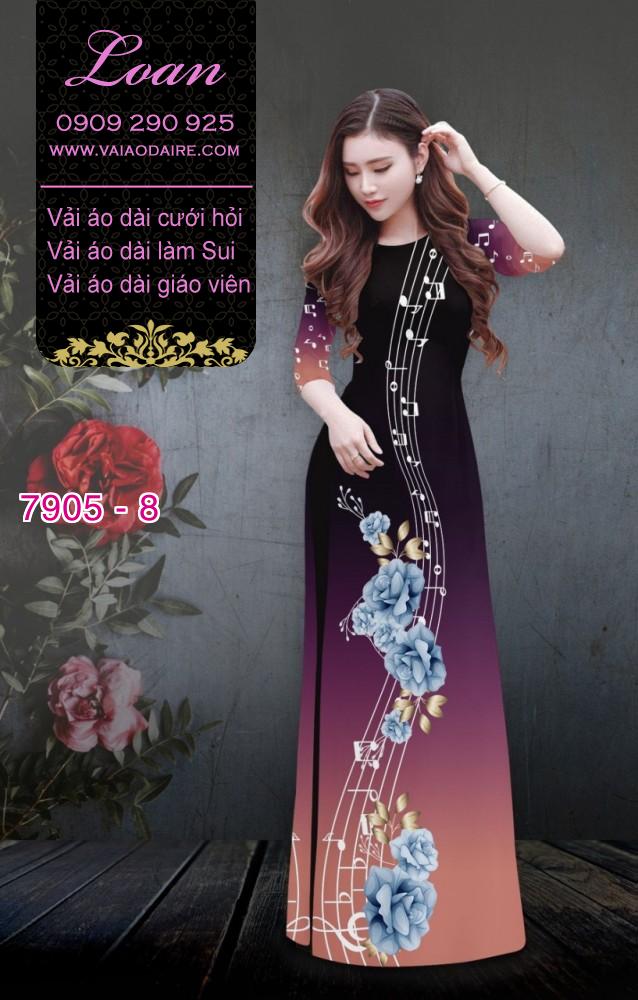Vải áo dài nốt nhạc
